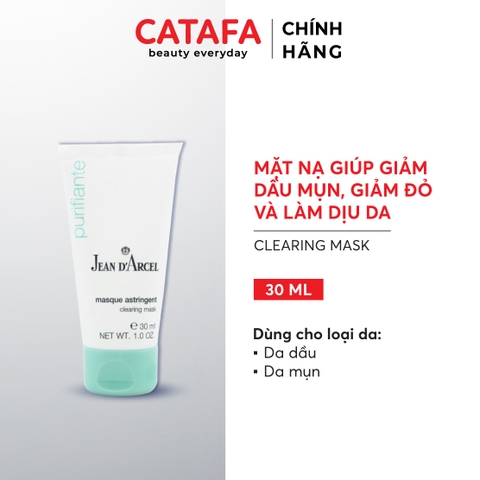 Combo 2 J12 Mặt nạ giúp làm sạch, giảm dầu và giảm đỏ da Clearing Mask - Jean d'Arcel