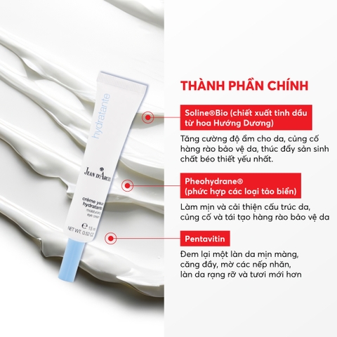 J157 Kem dưỡng ẩm da vùng mắt Moisturizing Eye Cream - Jean d'Arcel