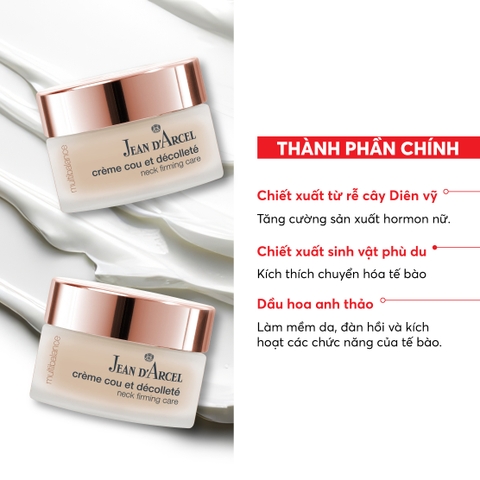 J16 Kem dưỡng giúp giảm nhăn và săn chắc da vùng cổ Crème Cou Et Décolleté - Jean d'Arcel