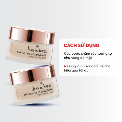 J16 Kem dưỡng giúp giảm nhăn và săn chắc da vùng cổ Crème Cou Et Décolleté - Jean d'Arcel