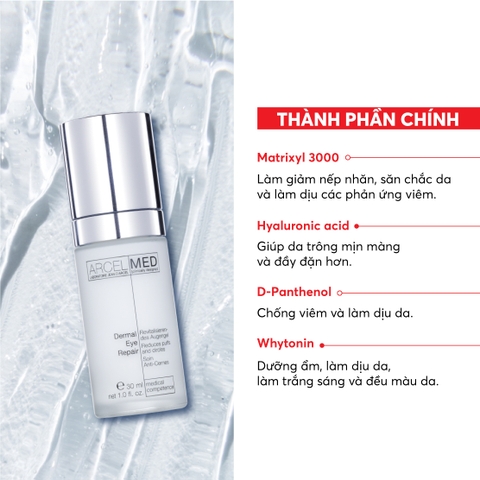 J172 Gel giúp làm sáng mịn và giảm nhăn da vùng mắt Dermal Eye Repair - Jean d'Arcel