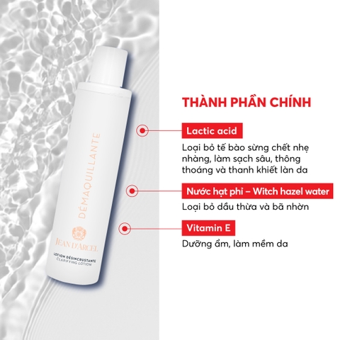 J220 Dung dịch giúp làm sạch tế bào da chết Clarifying Lotion - Jean d'Arcel