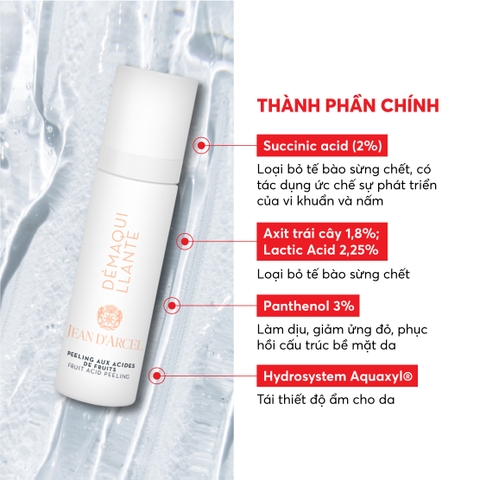 J222 Gel làm sạch tế bào da chết Fruit Acid Peeling - Jean d'Arcel