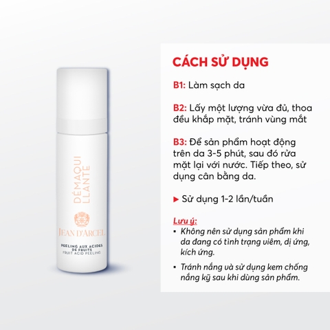 J222 Gel làm sạch tế bào da chết Fruit Acid Peeling - Jean d'Arcel