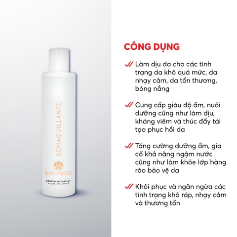 J224 Khoáng giúp dưỡng ẩm và làm mịn da Hydrating Toner - Jean d'Arcel