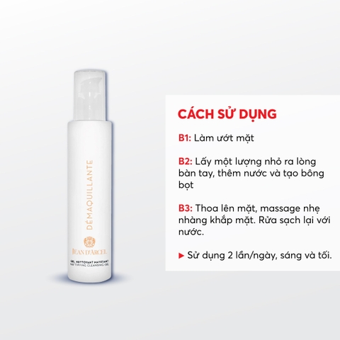 J225 Gel giúp làm sạch da Mattifying Cleansing Gel - Jean d'Arcel