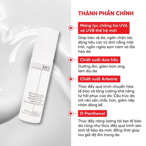 J28 Sữa chống nắng SPF50 Dermal Add-On Fluid - Jean d'Arcel
