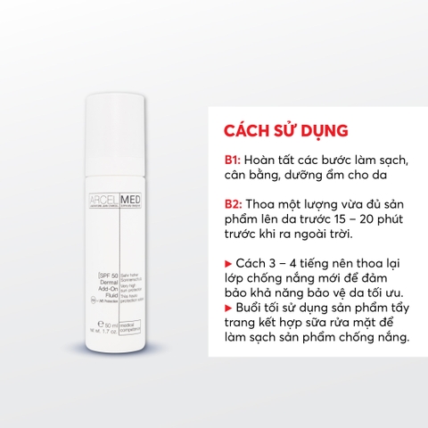 J28 Sữa chống nắng SPF50 Dermal Add-On Fluid - Jean d'Arcel