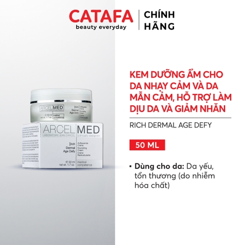 J64 Kem dưỡng ẩm, làm dịu da nhạy cảm và mẫn cảm Rich Dermal Age Defy  - Jean d'Arcel