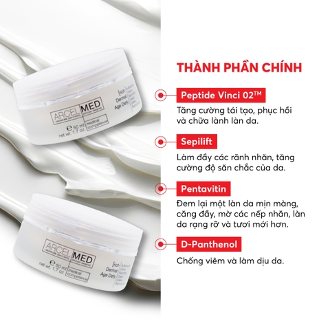 J64 Kem dưỡng ẩm, làm dịu da nhạy cảm và mẫn cảm Rich Dermal Age Defy  - Jean d'Arcel