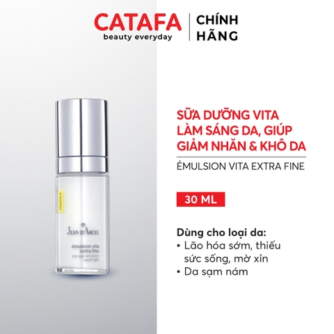 J75 Sữa dưỡng hỗ trợ sáng mịn da Émulsion Vita Extra Fine - Jean d'Arcel