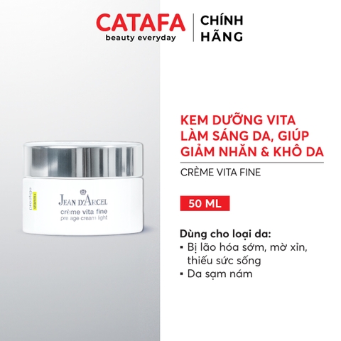 J76 Kem dưỡng hỗ trợ sáng mịn da Crème Vita Fine  - Jean d'Arcel