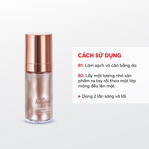 J92 Sữa dưỡng giúp giảm nhăn và săn chắc da Emulsion Lifting Immédia - Jean d'Arcel