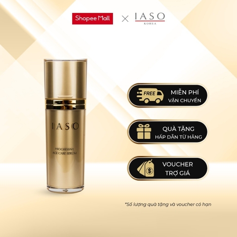 Combo 2 I19 Tinh chất dưỡng ẩm giúp làm sáng mịn, giảm nếp nhăn và săn chắc da Progressive Age Care Serum - IASO