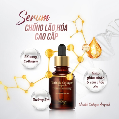 T29 Tinh chất collagen giúp giảm nhăn và săn chắc da Wrinkle Collagen Ampoule - The Skin House