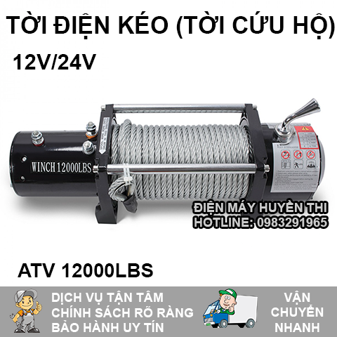 Tời cứu hộ ATV-12000LBS