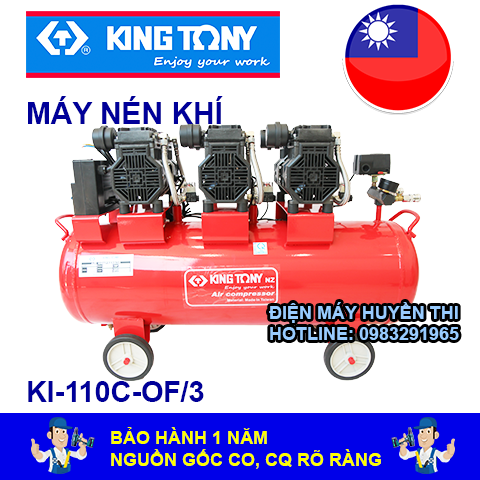 Máy nén khí không dầu KINGTONY KI-110C-OF/3