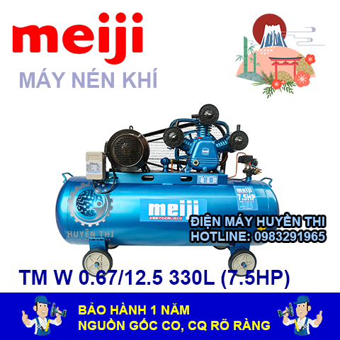 Máy nén khí Piston MEIJI 7.5HP (2 CẤP)