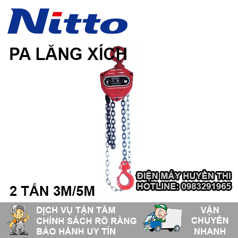 PA LĂNG XÍCH KÉO TAY 2 TẤN