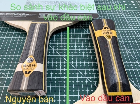 Vào dầu bảo vệ cán vợt