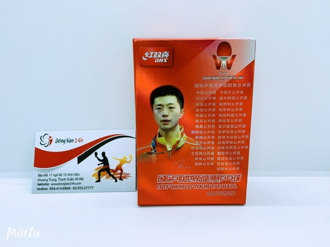 Bóng DHS 3 sao hộp đỏ 6 quả