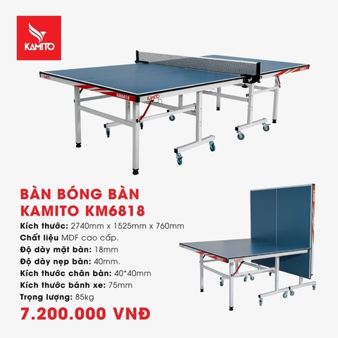 Bàn bóng bàn Kamito 6818