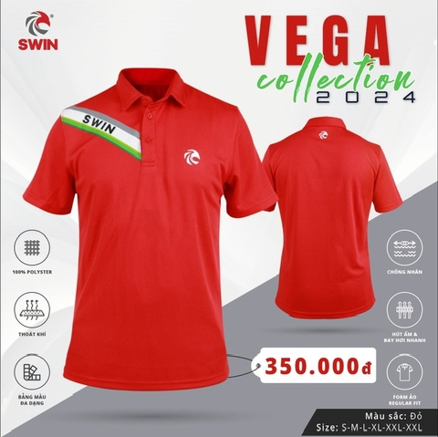 Áo bóng bàn Chính hãng Swin Vega đỏ