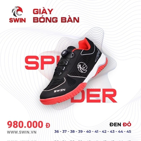 Giày Swin Spider đen