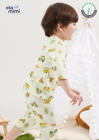 Bộ pijama lửng Olomimi bé trai Camper Van