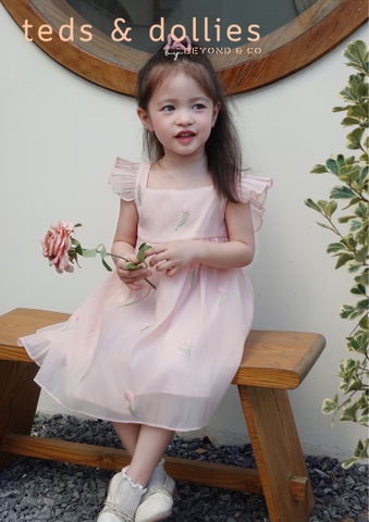 Váy Charlotte Dress - Hoạ tiết hoa Tulip
