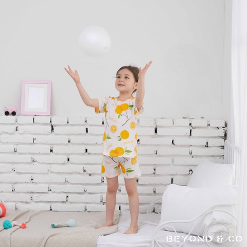 Bộ pijama cộc Olomimi bé trai/bé gái Orange