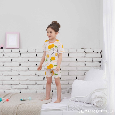 Bộ pijama cộc Olomimi bé trai/bé gái Orange