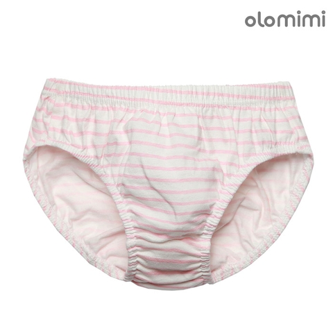Quần chip tam giác Olomimi bé gái Pink Stripe