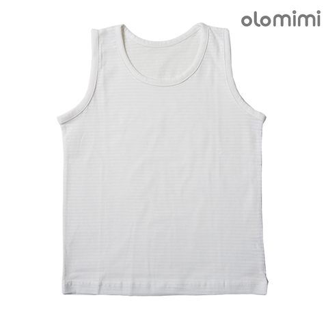 Áo ba lỗ Olomimi Plain White