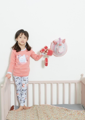 Bộ Pijama dài tay Olomimi bé gái - Bella
