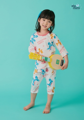 Bộ pijama lửng Olomimi bé gái Ballon Party