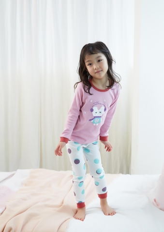 Bộ Pijama dài tay Olomimi bé gái- You so sweet