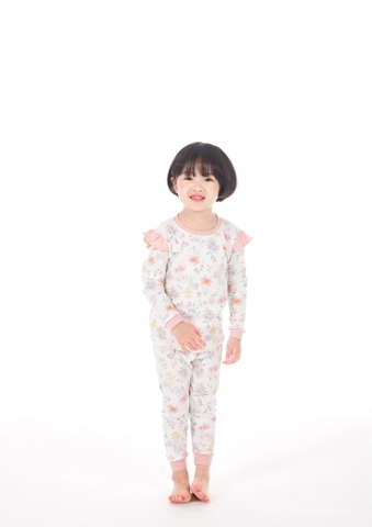Bộ Pijama dài tay Moi&Du bé gái - Vintage Flower