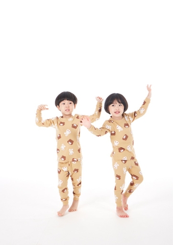 Bộ Pijama dài tay Moi&Du bé trai/bé gái - Friends