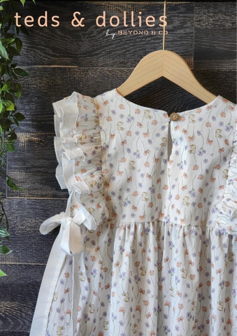 Váy Lapine Dress - Họa tiết thỏ phối nơ - TDS2405