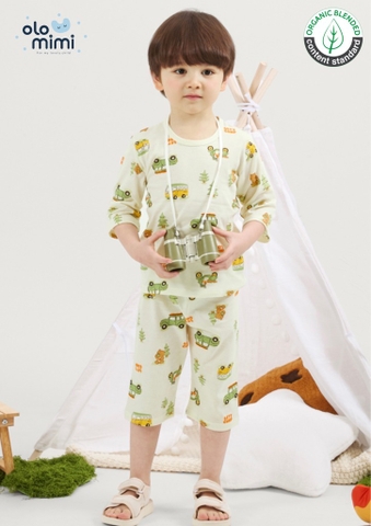 Bộ pijama lửng Olomimi bé trai Camper Van