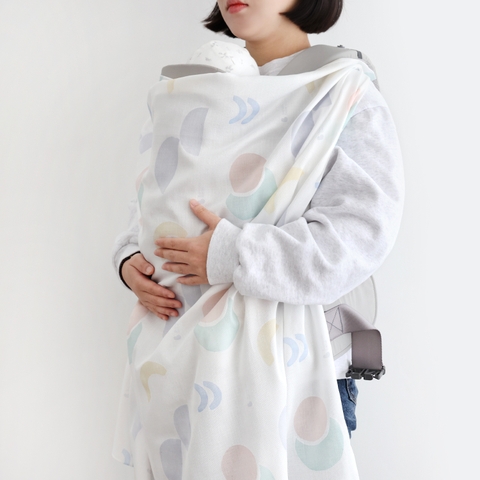 Khăn sợi tre đa năng họa tiết Signature Cloth Diaper 3chiếc/set