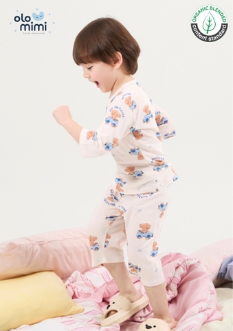 Bộ pijama lửng Olomimi bé trai Puppy Car