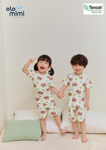Bộ pijama cộc Olomimi cho bé trai/bé gái Pop Pop