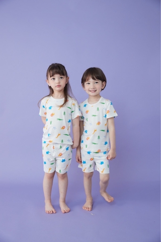Bộ pijama cộc Olomimi bé trai/ bé gái Savannah