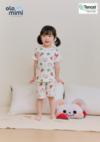 Bộ pijama cộc Olomimi cho bé trai/bé gái Sweet Watermelon