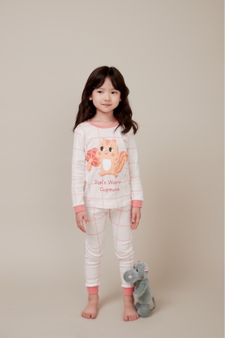 Bộ pijama dài Olomimi bé gái My Chipmunk