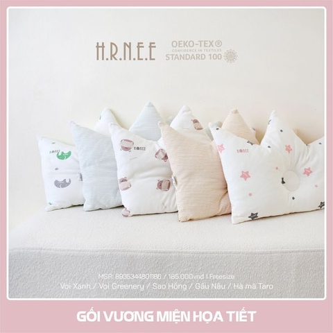 Gối vương miện họa tiết