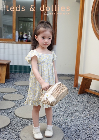 Váy Gracie Dress - Hoa vàng có nơ - TDS2401