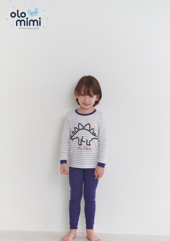 Bộ pijama dài tay Olomimi bé trai Hi Dino